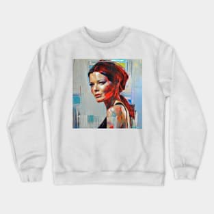 painting with  Catherine`s figure Crewneck Sweatshirt